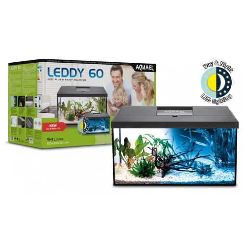 Aquael Zestaw Akwariowy Day&Night Leddy Pap-60 Led Czarny