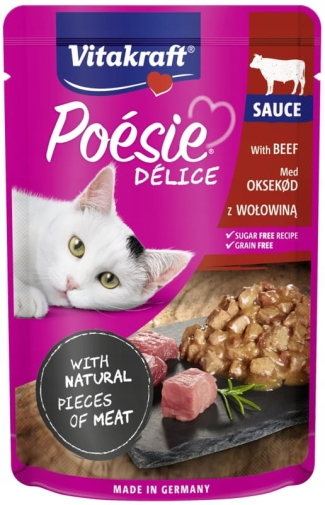 Vitakraft Poesie Delice Sauce Dla Kota Wołowina 85g