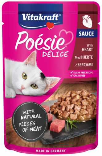 Vitakraft Poesie Delice Sauce Dla Kota Serca 85g
