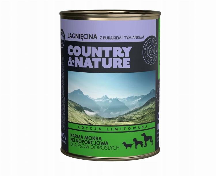 Country&Nature Grain Free Jagnięcina Z Burakami 400g