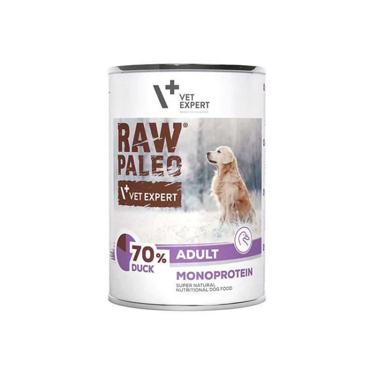 Vet Expert Raw Paleo Adult Monoprotein Kaczka 400g