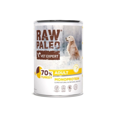 Vet Expert Raw Paleo Adult Monoprotein Indyk 400g