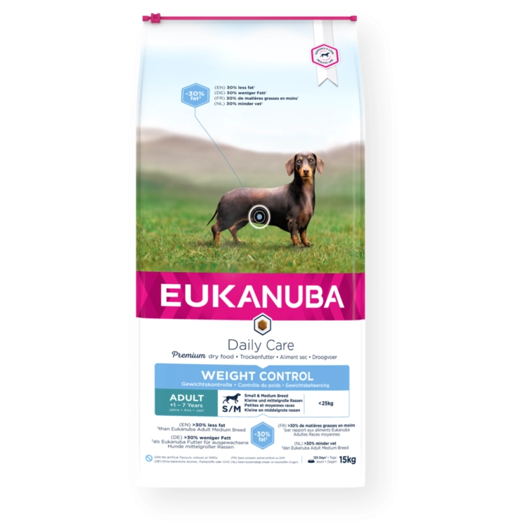Eukanuba Daily Care Weight Control Small Medium 15kg