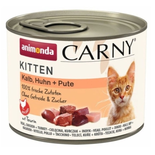 Animonda Carny Kitten Cielęcina/Kurczak/Indyk 200g