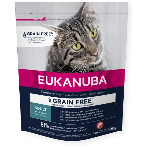 Eukanuba Cat Grain Free Adult 400g Łosoś