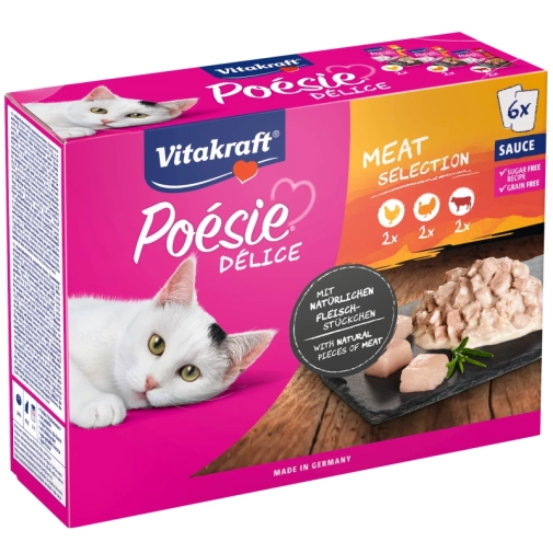 Vitakraft Poesie Deli Sauce Mix Mięsny 6x85g