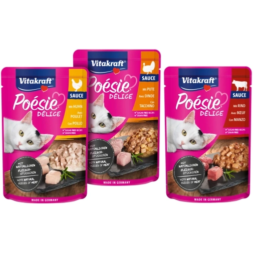 Vitakraft Poesie Deli Sauce Mix Mięsny 6x85g
