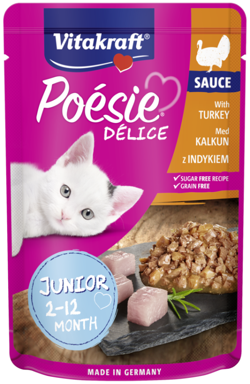 Vitakraft Poesie Delice Sauce Dla Kociąt Indyk 85g