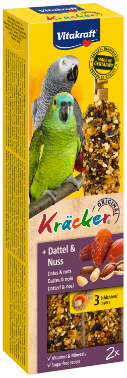 Vitakraft Kracker Dla Dużych Papug Daktyle/Orzechy 2szt.