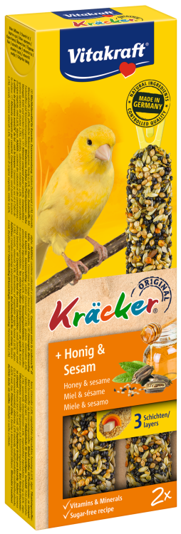 Vitakraft Kracker Dla Papug Nierozłączek Miód/Sezam 2szt