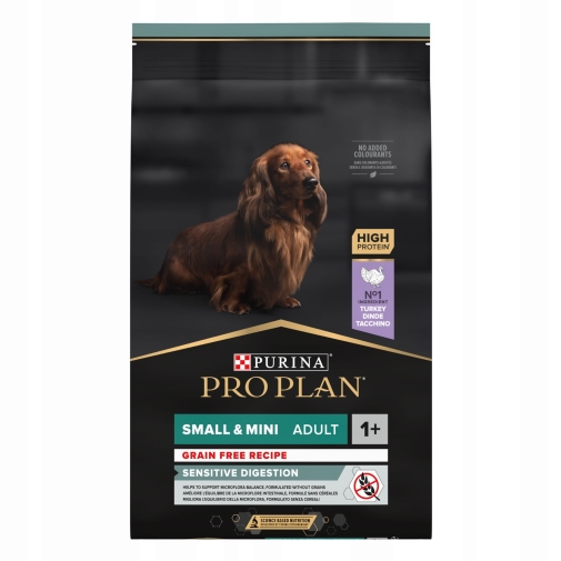 Proplan Grain Free Small&Mini Indyk 7kg