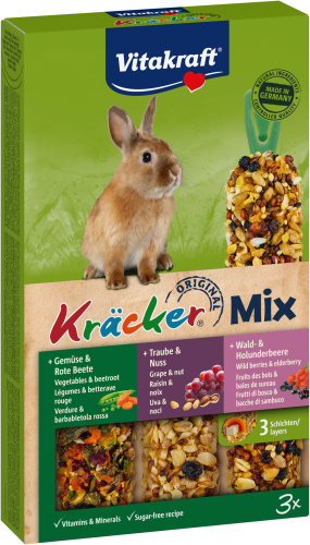 Vitakraft Kracker Dla Królika Trio Owoce Leśne/Orzechy/Warzywa 3szt.