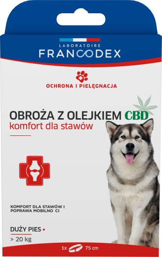 Francodex Obroża Z Olejkiem Cbd 75cm Dlapsa Pow20kg