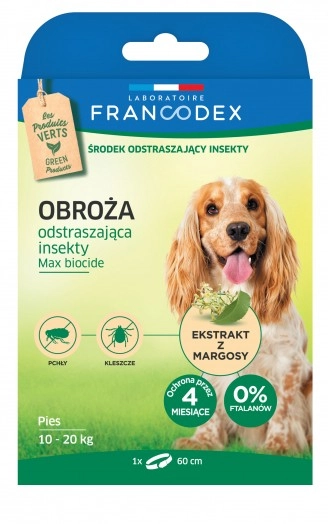 Francodex Obroża Odstraszająca Insekty Dla Psów 10 - 20kg 60cm