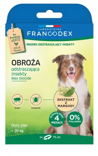 Francodex Obroża Odstraszająca Insekty Dla Psów >20kg 75cm