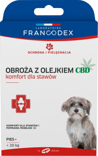 Francodex Obroża Z Olejkiem Cbd 60cm Dla Psa Do 20kg