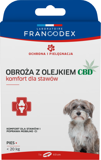 Francodex Obroża Z Olejkiem Cbd 60cm Dla Psa Do 20kg