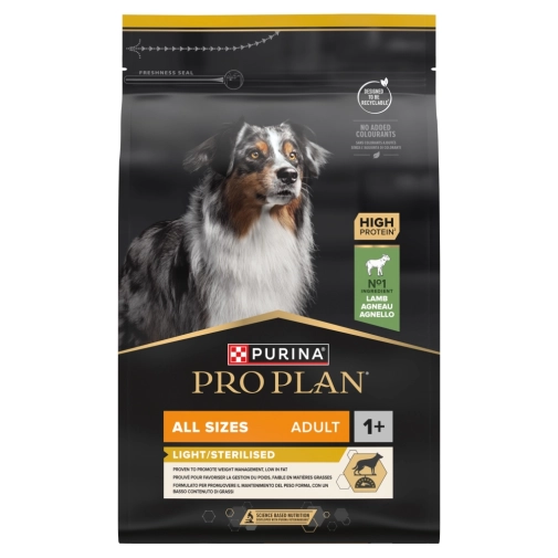 Purina Pro Plan Light Sterilised Jagnięcina 3kg