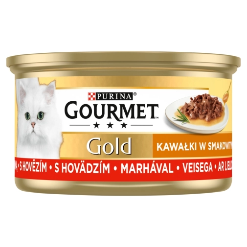 Purina Gourmet Gold Sauce Delight Wołowina 85g