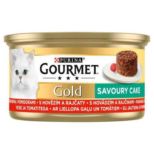 Purina Gourmet Gold Savoury Wołowina Z Pomidorami 85g