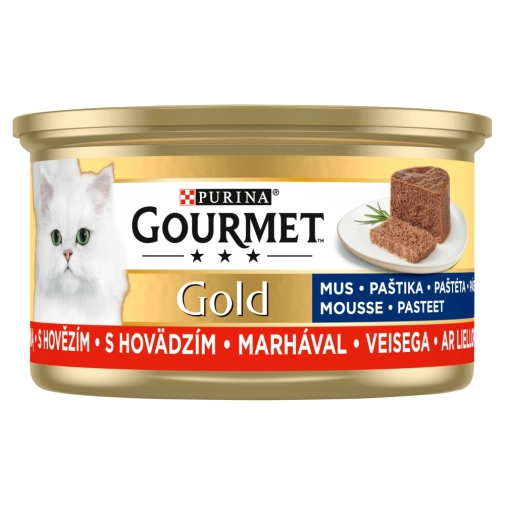 Purina Gourmet Gold Mus Wołowina 85g