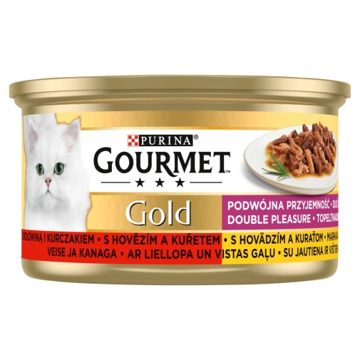 Purina Gourmet Gold Duo Wołowina I Kurczak 85g