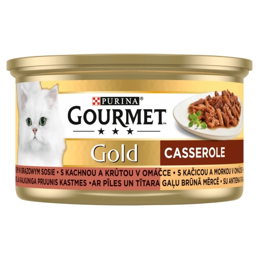 Purina Gourmet Gold Casserole Sos Kaczka I Indyk 85g
