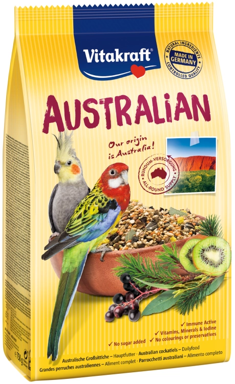 Vitakraft Australian Karma Dla Papugi Średniej 750g