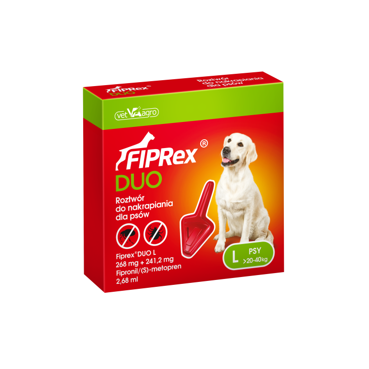 Fiprex Duo Dla Psa L 20-40kg Ampułka