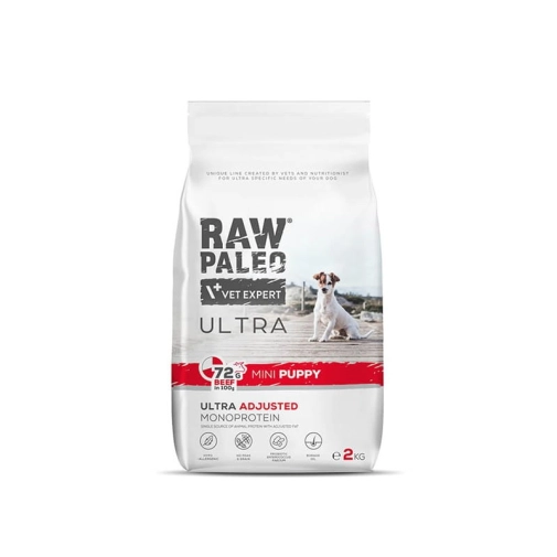 Raw Paleo Ultra Dla Psa Sucha Mini Puppy Wołowina 2kg