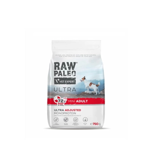 Raw Paleo Ultra Dla Psa Sucha Mini Adult Wołowina 750g