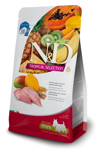 N&D Tropical Dog Kurczak Mini 1,5kg