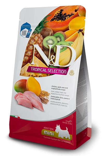 N&D Tropical Dog Kurczak Mini 1,5kg
