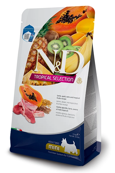 N&D Tropical Dog Jagnięcina Mini 1,5kg