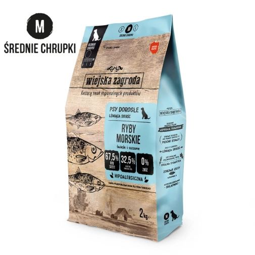 Wiejska Zagroda Dla Psa Medium Ryby Morskie 2kg