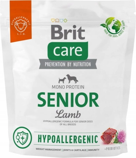 Brit Care Hypoallergenic Senior All Breed Lamb 1kg