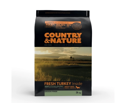 Country&Nature Adult Small Indyk Z Warzywami 3kg