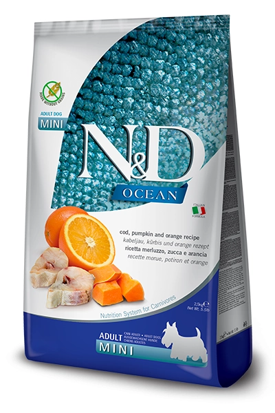 N&D Ocean Cod Pumpkin Orange Mini Dog 800g