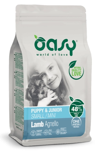 Oasy One Protein Mini Puppy&Junior Jagnię 2,5kg