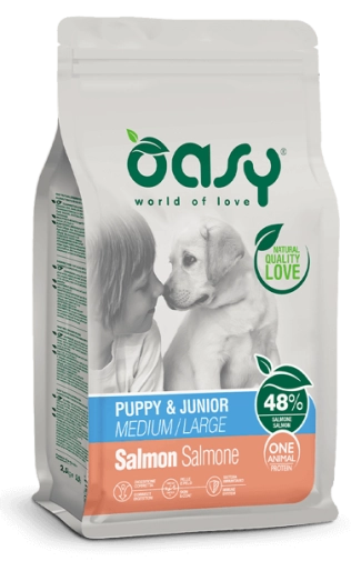 Oasy One Protein Medium Large Puppy&Junior Łosoś 2,5kg