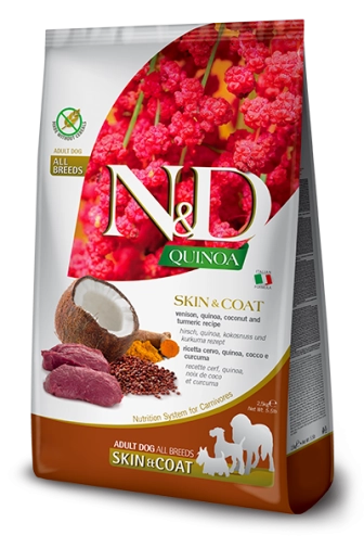 N&D Dog Quinoa Skin Coat Venison Coconut 800g