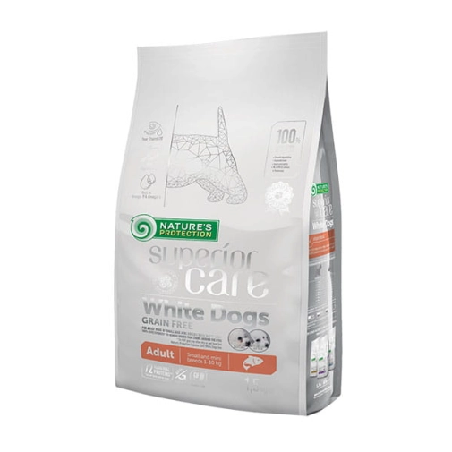 Nature's Protection Mini White Adult Łosoś 1,5kg
