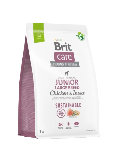 Brit Care Dog Sustainable Junior Large Chicken&Insect 3kg