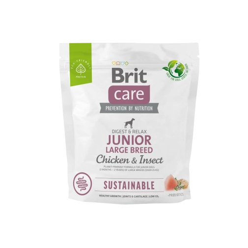 Brit Care Dog Sustainable Junior Large Chicken&Insect 1kg
