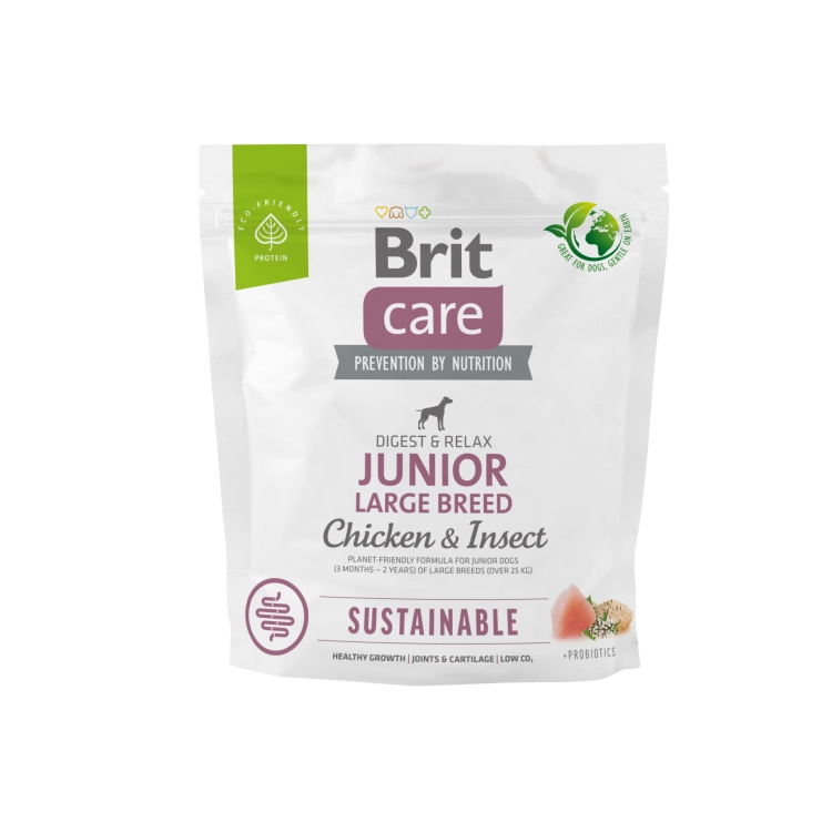 Brit Care Dog Sustainable Junior Large Chicken&Insect 1kg