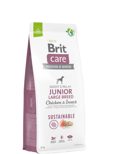 Brit Care Dog Sustainable Junior Large Chicken&Insect 12kg