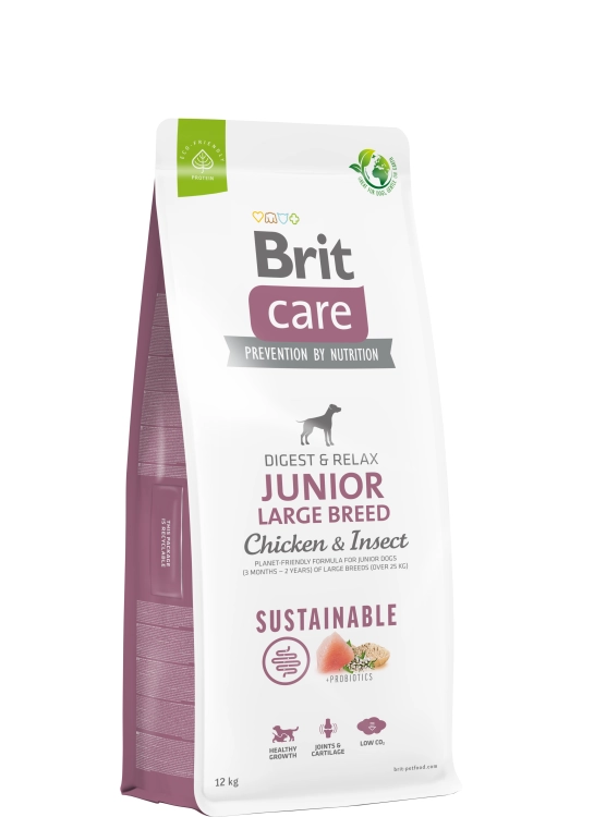 Brit Care Dog Sustainable Junior Large Chicken&Insect 12kg