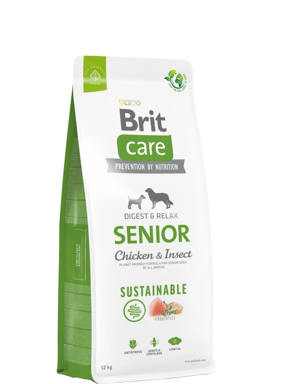 Brit Care Dog Sustainable Senior Chicken&Insect 12kg
