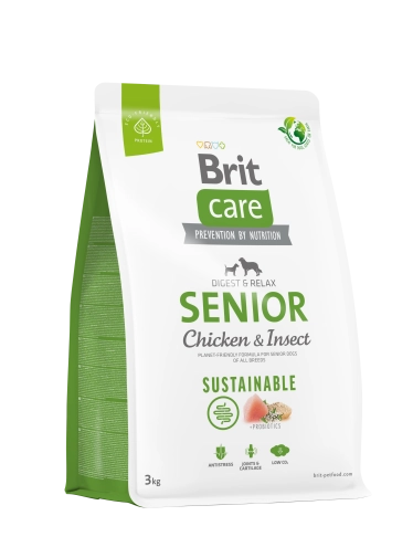 Brit Care Dog Sustainable Senior Chicken&Insect 3kg