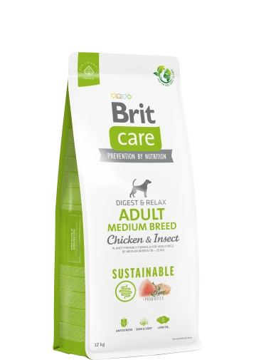 Brit Care Dog Sustainable Adult Medium Chicken&Insect 12kg